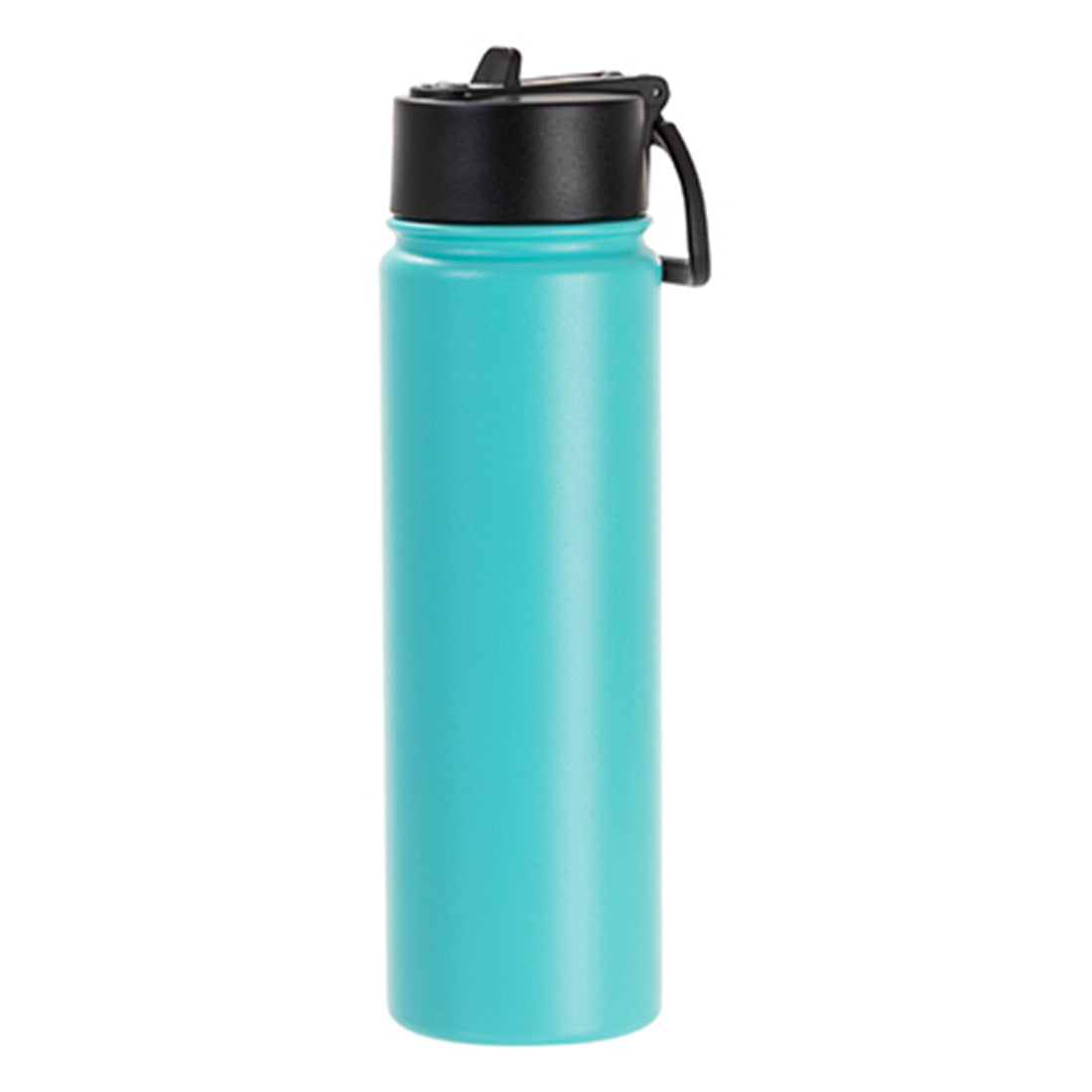 Engraving 22oz/650ml Powder Coated SS Flask w/ Wide Mouth Straw Lid & Rotating Handle - Joto Imaging Supplies